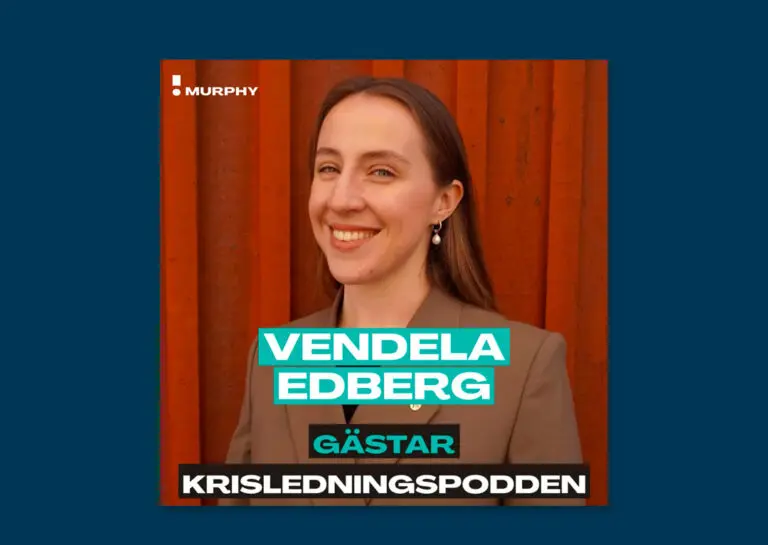Vendela Edberg gästar Krisledningsåodden i ett samtal om ledarskap, nätverk och jämställdhet