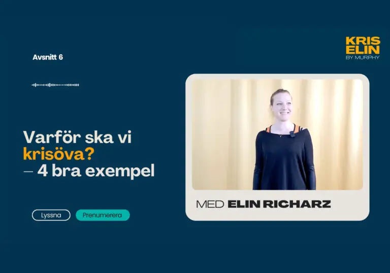 Kris-Elin om krisövningar