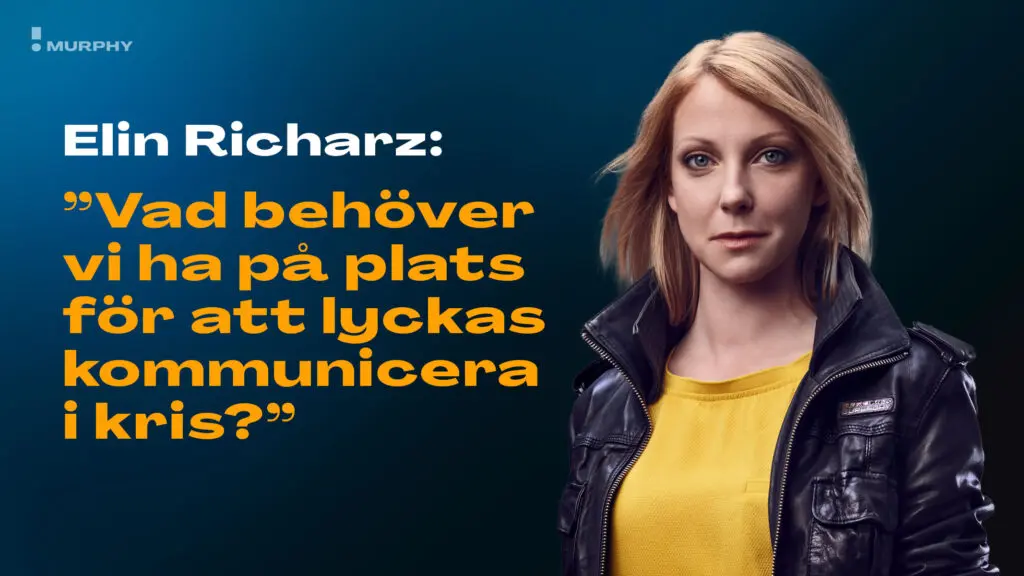 Elin Richarz Kriskommunikation Murphy Digital Föreläsning